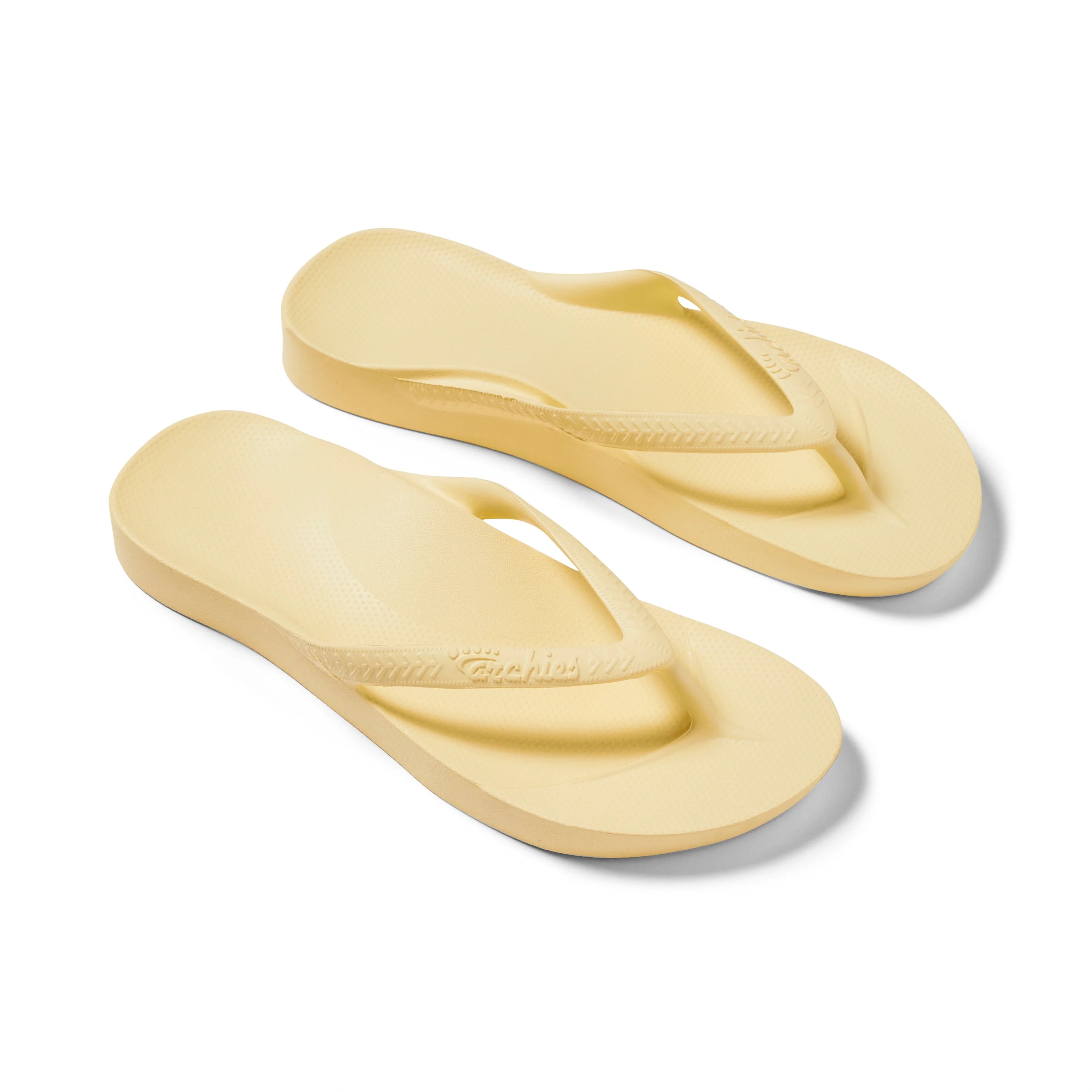 Arch Support Flip Flops - Classic - Lemon