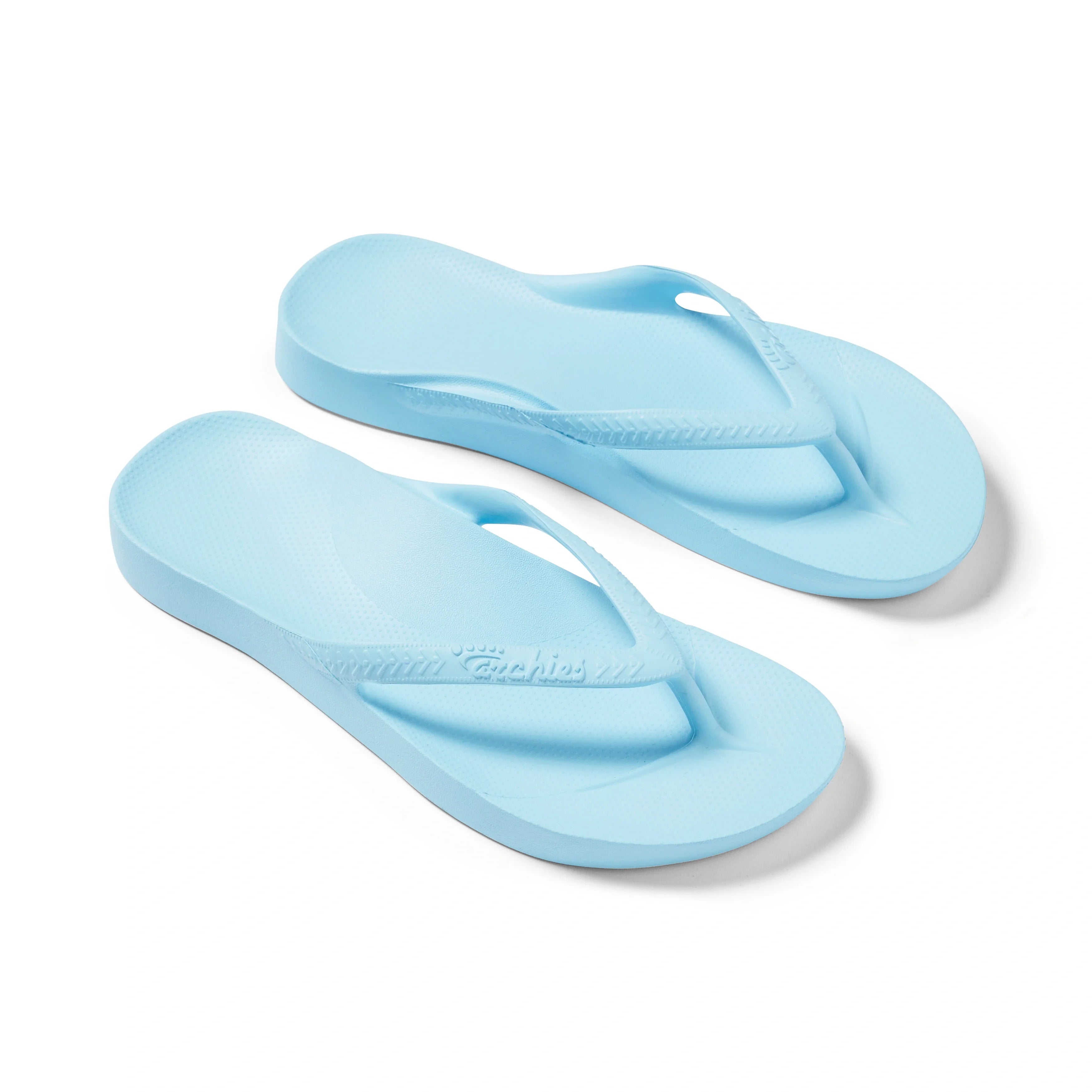 Arch Support Flip Flops - Classic - Sky Blue
