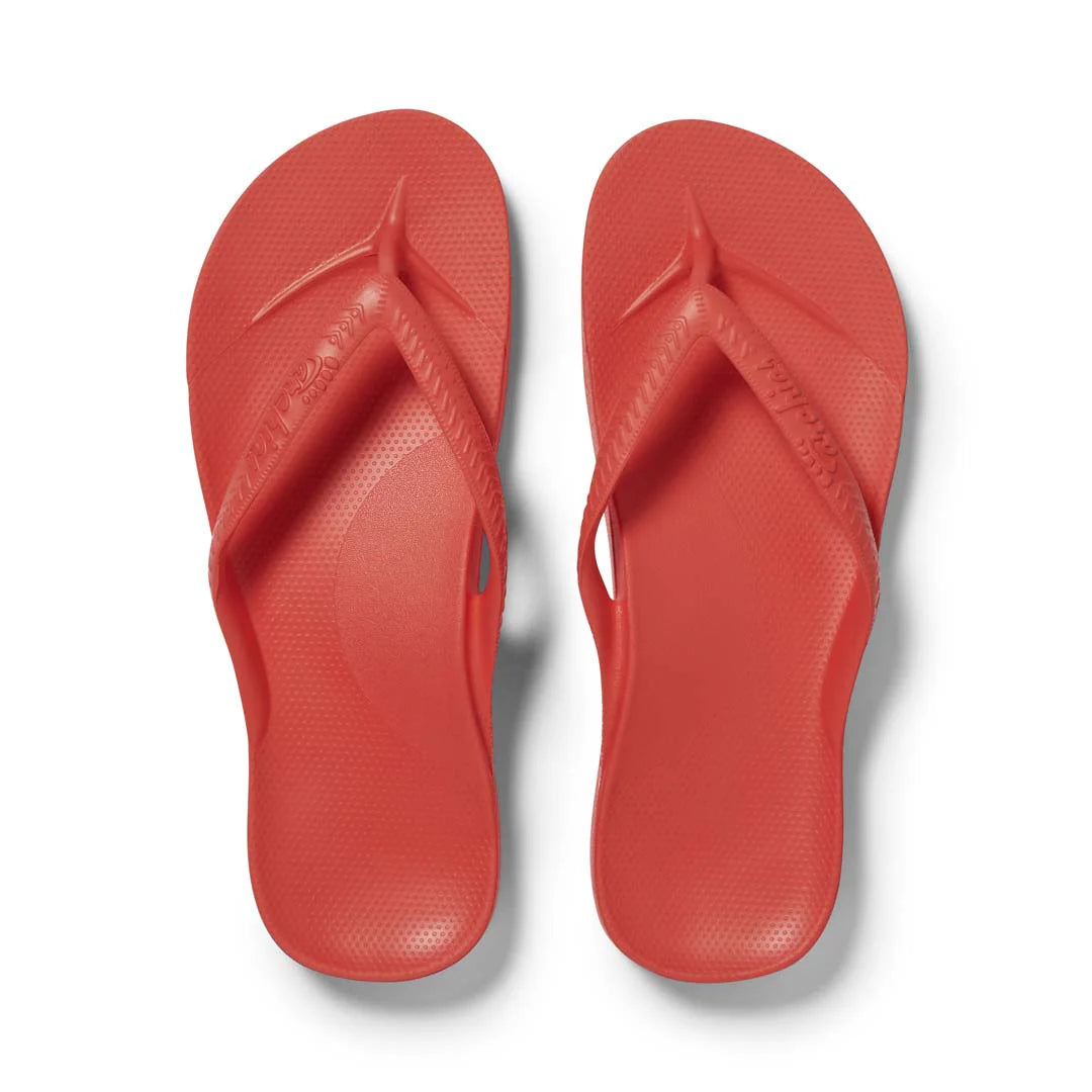 Arch Support Flip Flops - Classic - Coral