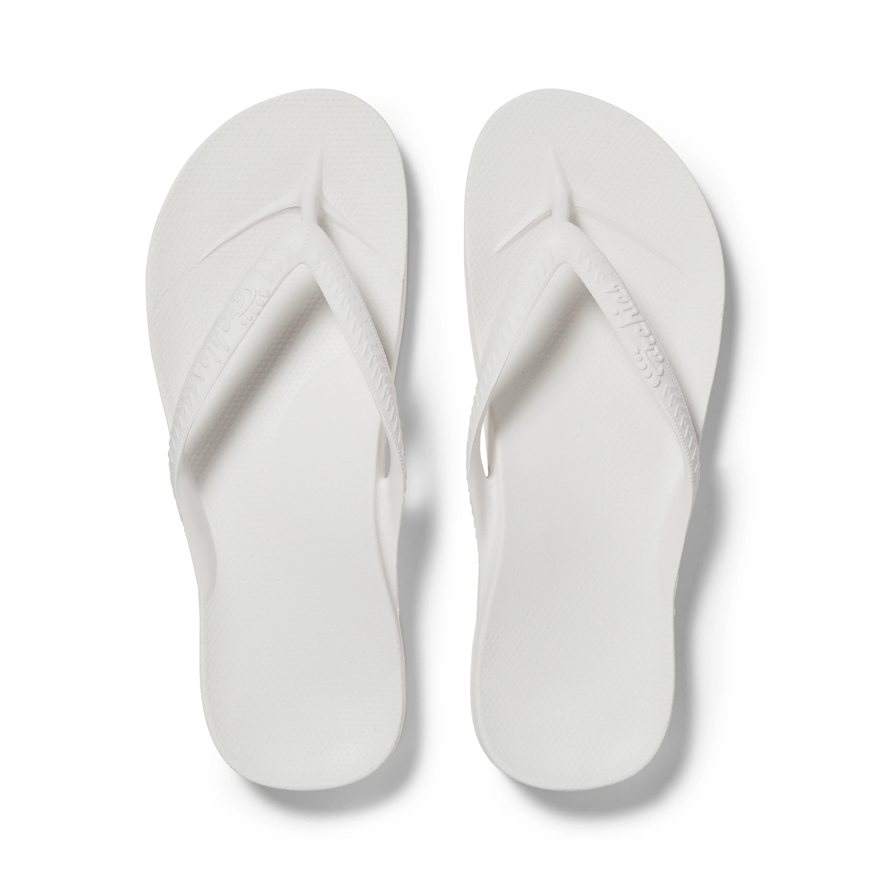 Arch Support Flip Flops - Classic - White