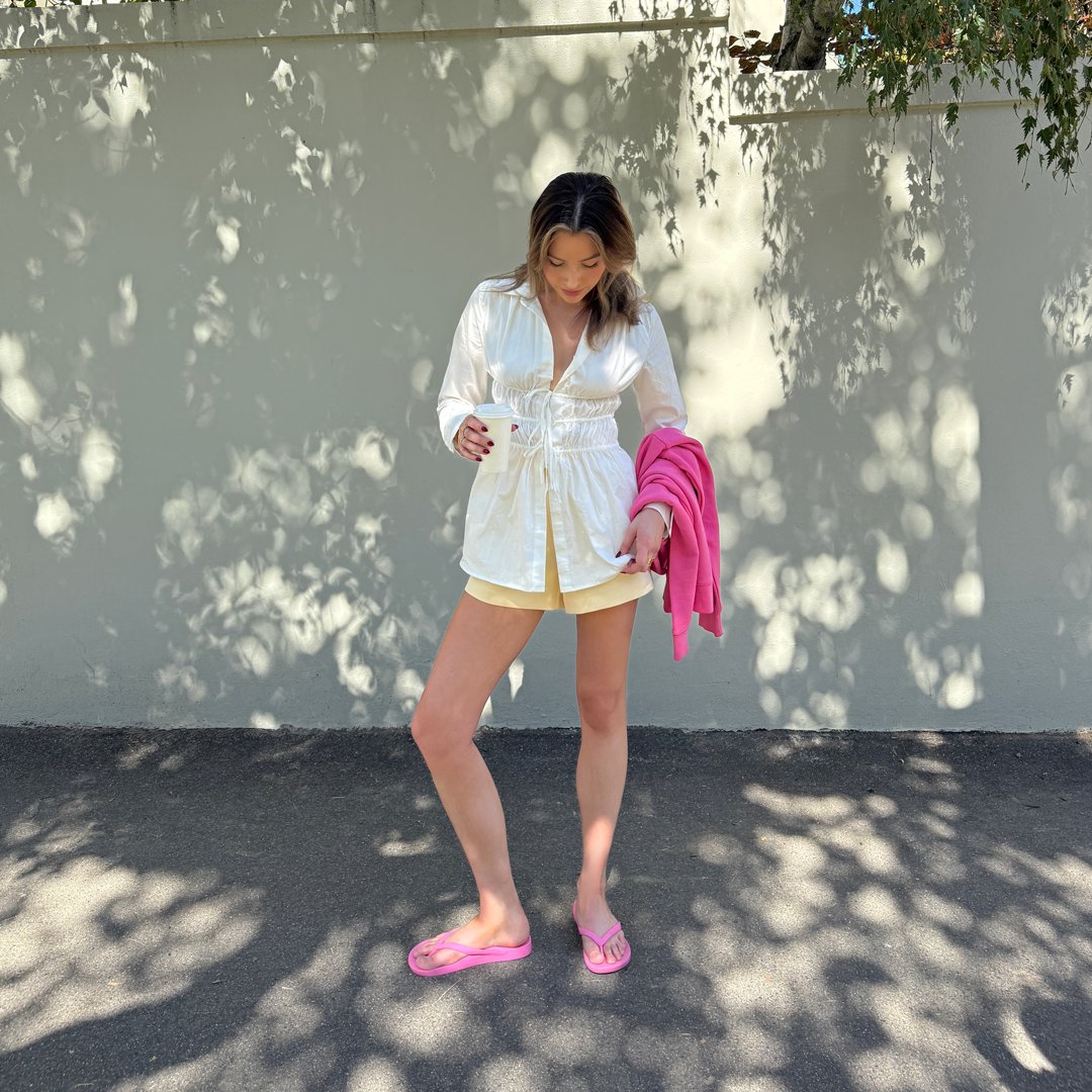 Arch Support Flip Flops - Classic - Hot Pink