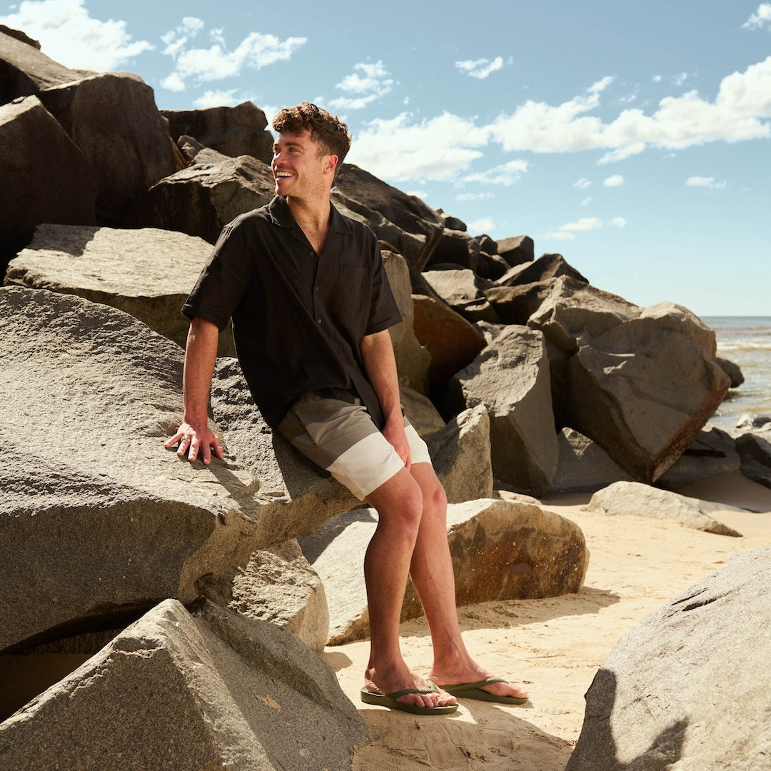 Arch Support Flip Flops - Classic - Olive