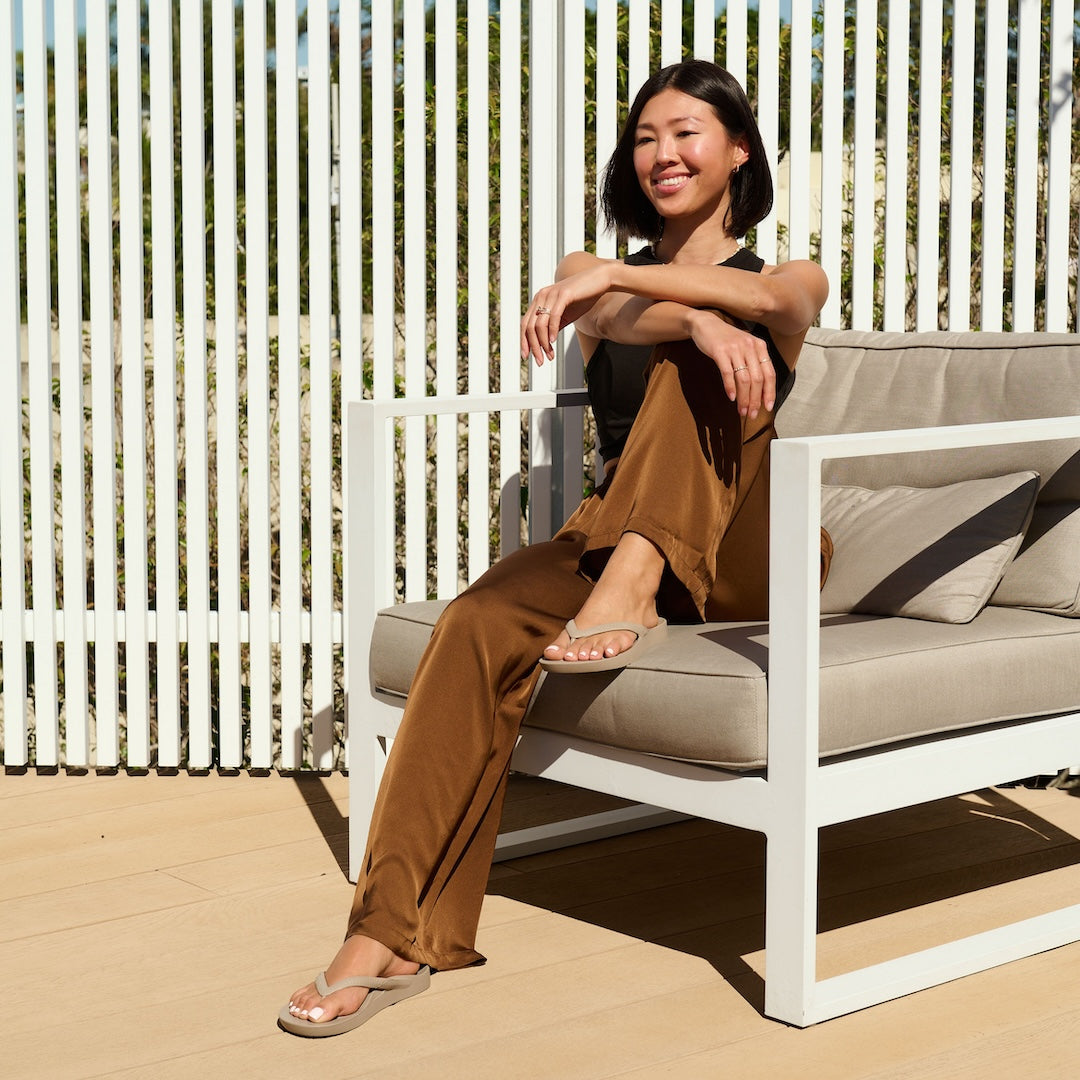 Arch Support Flip Flops - Classic - Taupe